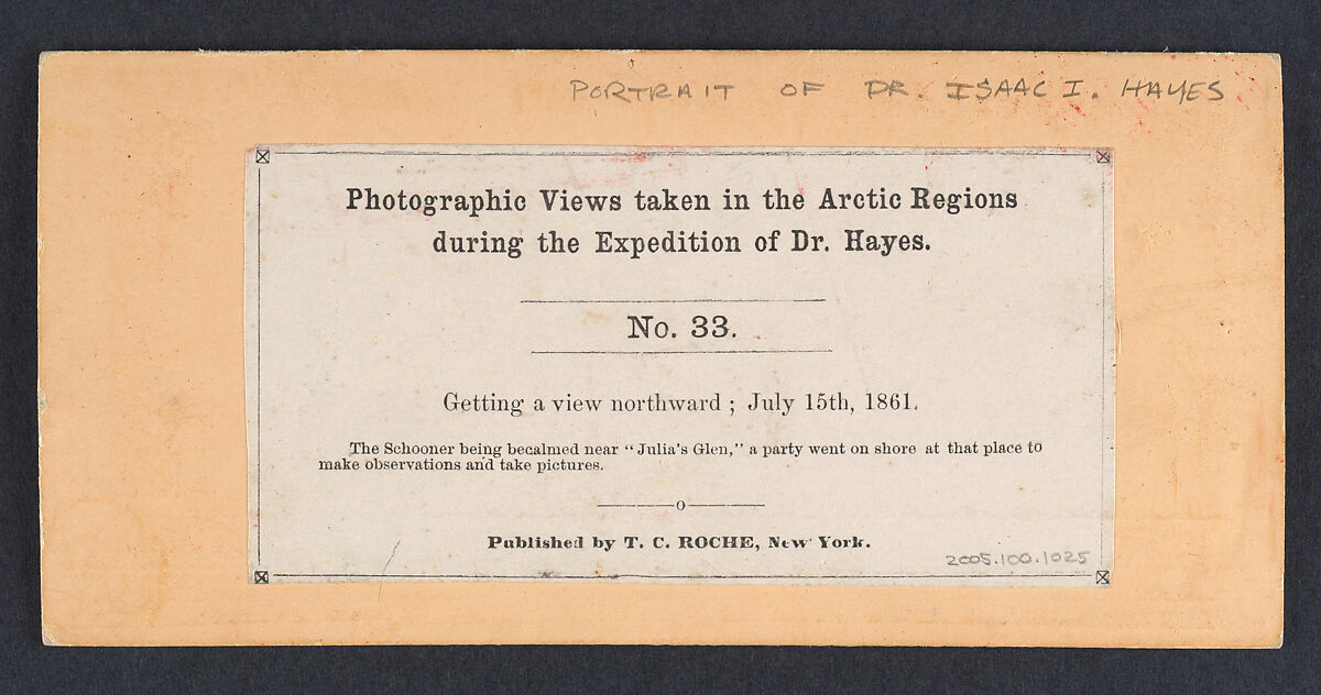 [10 Stereographic Views in the Arctic from the Hayes Expedition], Thomas C. Roche (American, 1826–1895), Albumen silver prints from glass negatives