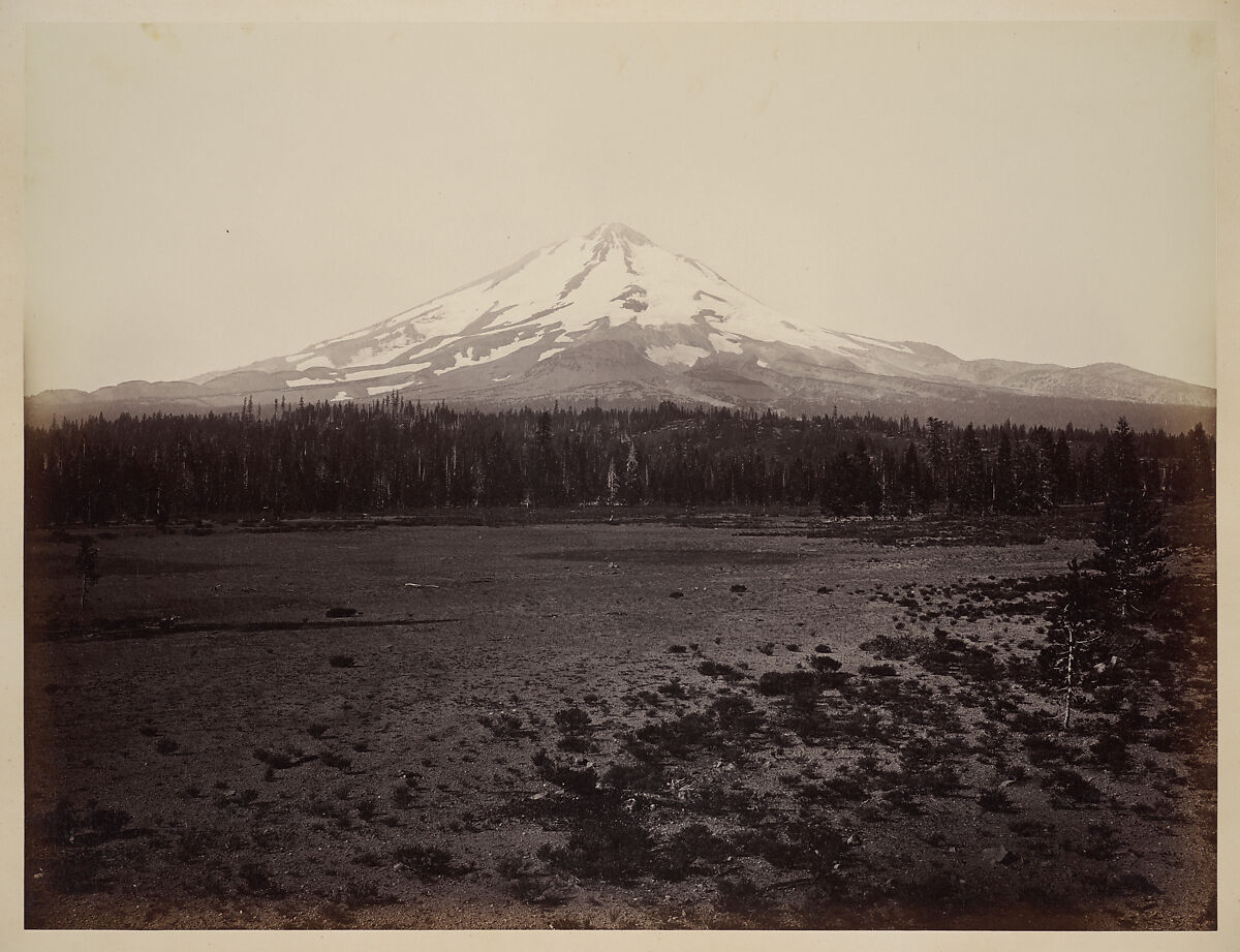 Mount Shasta from the North, Carleton E. Watkins (American, 1829–1916), Albumen silver print from glass negative 