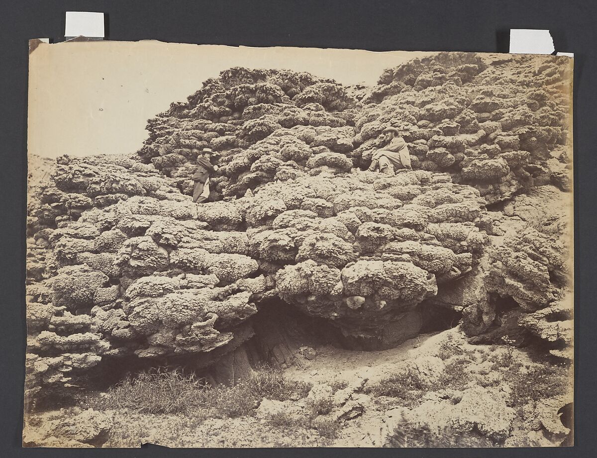 Tufa Rocks, Pyramid Lake, Nevada, Timothy H. O&#39;Sullivan (American, born Ireland, 1840–1882), Albumen silver print from glass negative 
