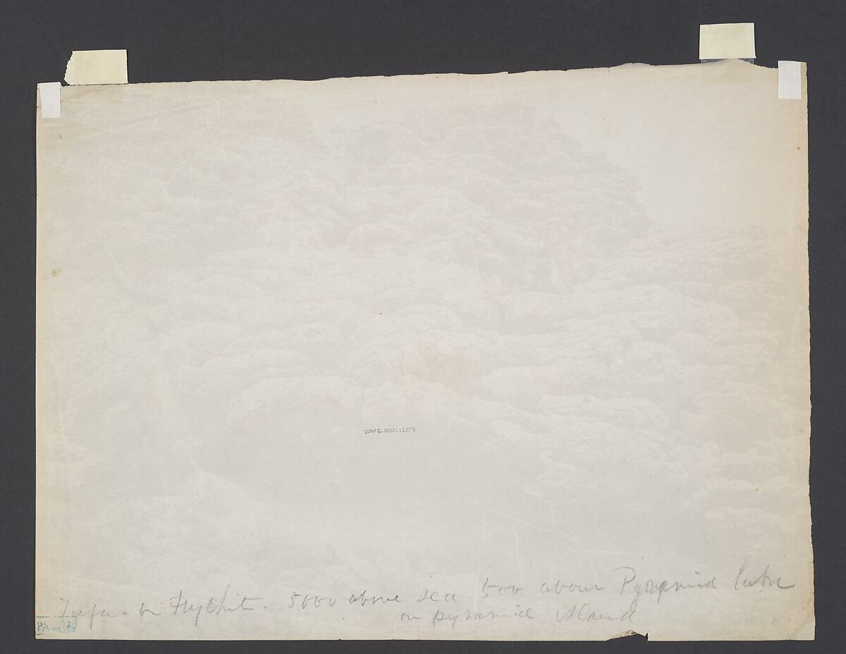 Tufa Rocks, Pyramid Lake, Nevada, Timothy H. O'Sullivan (American, born Ireland, 1840–1882), Albumen silver print from glass negative