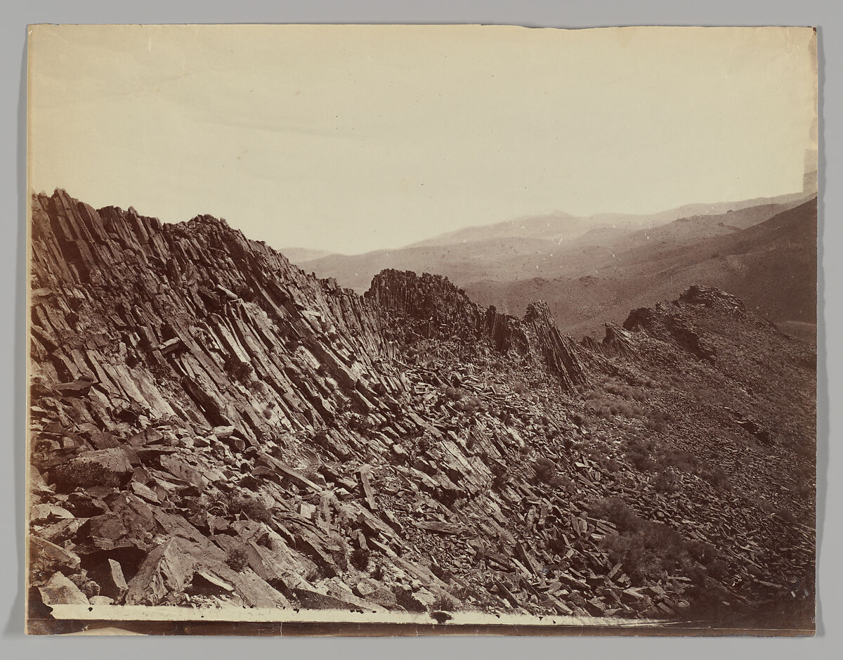 Volcanic Ridge, Trinity Mountains, Nevada, Timothy H. O&#39;Sullivan (American, born Ireland, 1840–1882), Albumen silver print from glass negative 