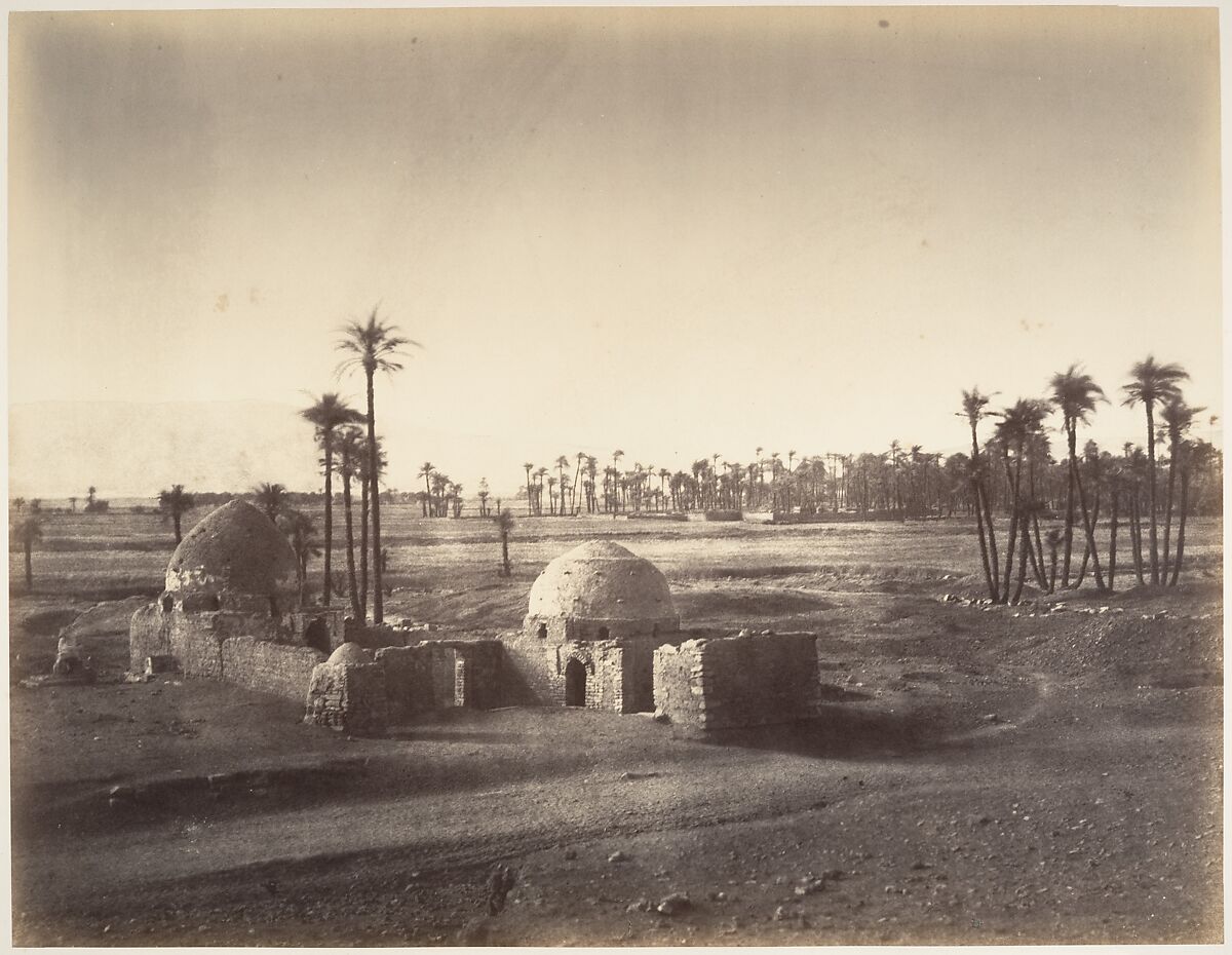 Vue de la Plaine de Thèbes prise du temple de Karnac, Gustave Le Gray (French, 1820–1884), Albumen silver print from paper negative 