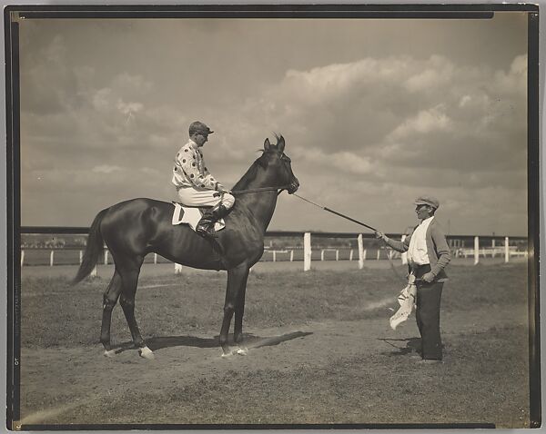 Gallant Fox and Landry, Edward J. Steichen (American (born Luxembourg), Bivange 1879–1973 West Redding, Connecticut), Gelatin silver print 