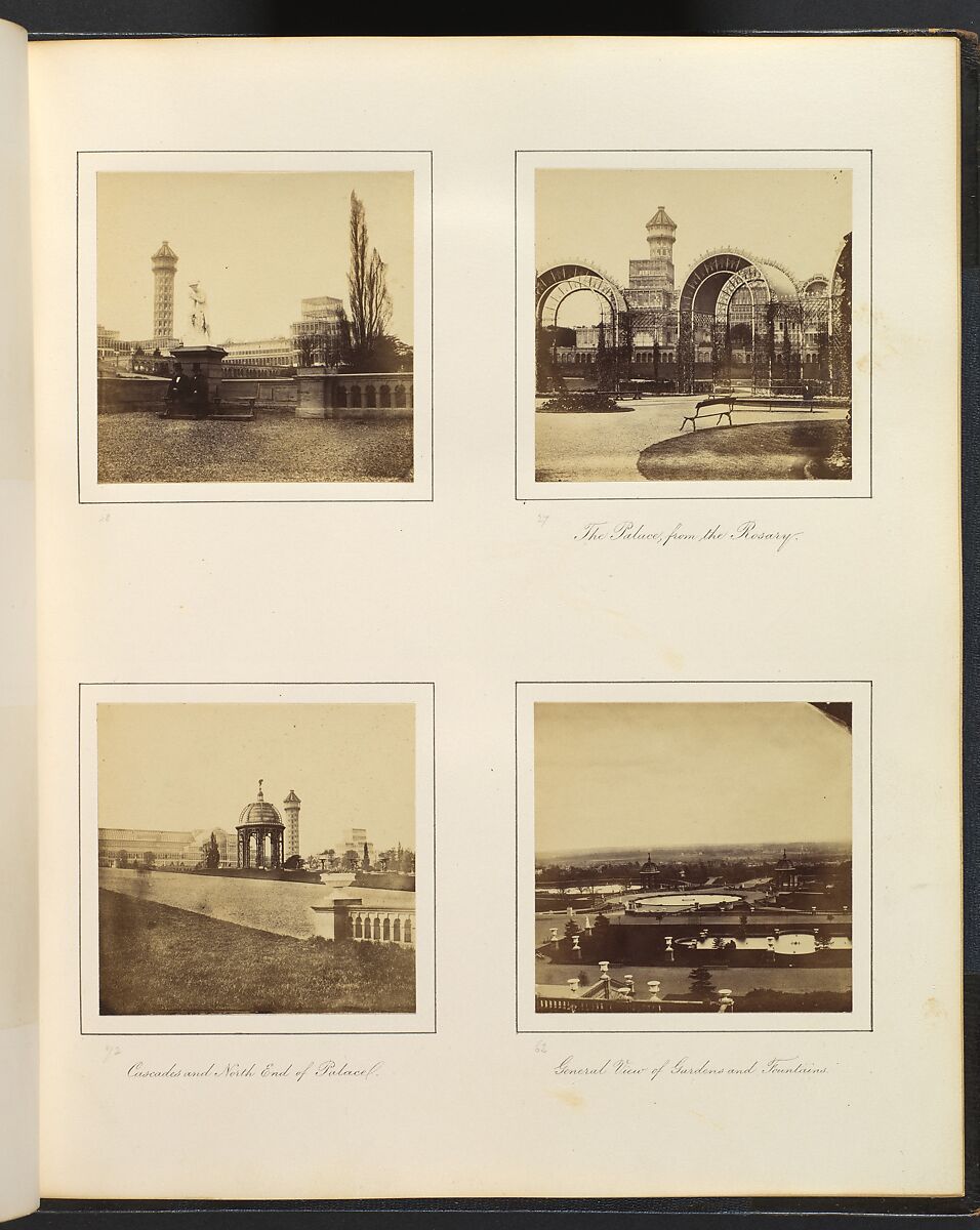 Views of the Crystal Palace, Attributed to Philip Henry Delamotte (British, 1821–1889), Albumen silver prints from glass negatives