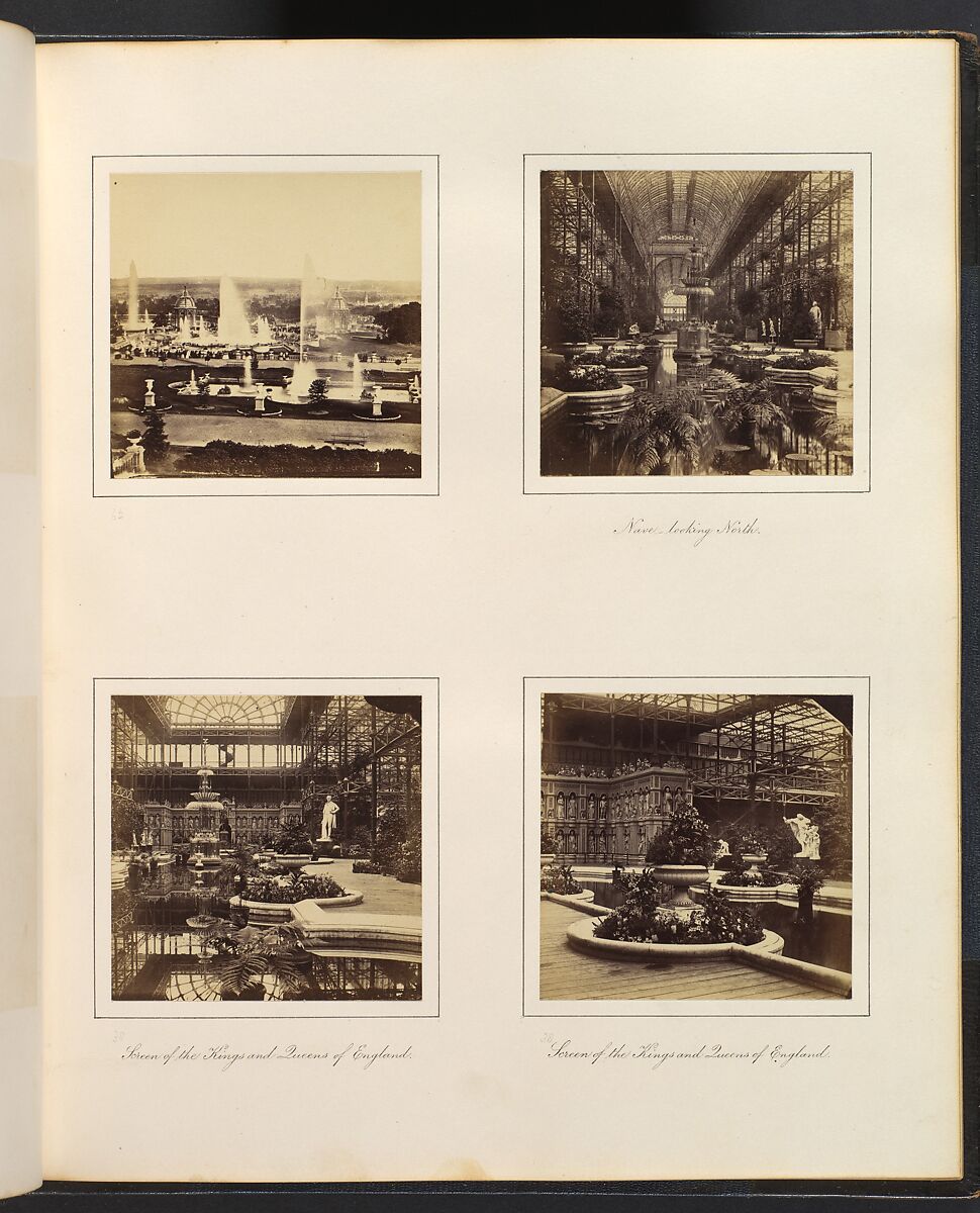 Views of the Crystal Palace, Attributed to Philip Henry Delamotte (British, 1821–1889), Albumen silver prints from glass negatives
