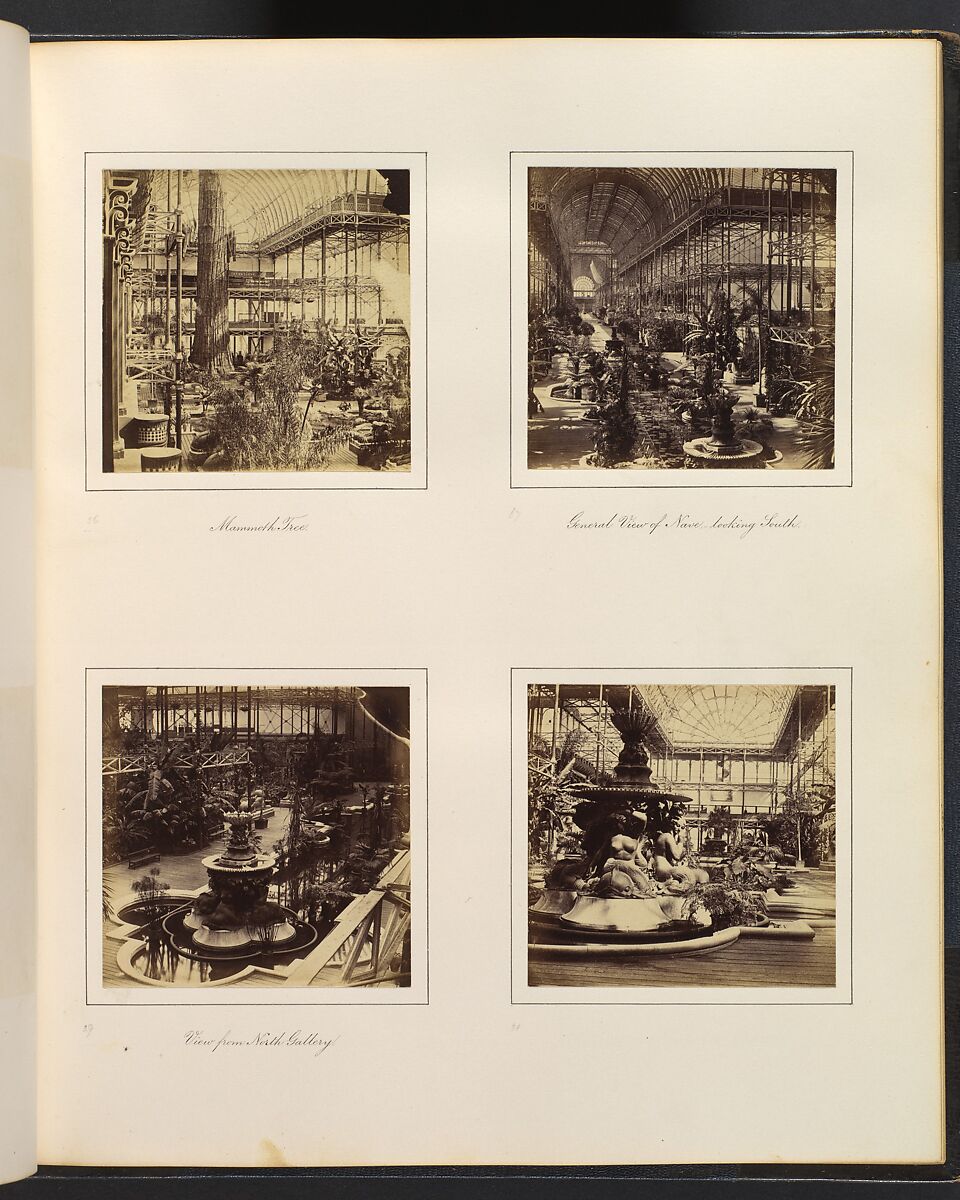 Views of the Crystal Palace, Attributed to Philip Henry Delamotte (British, 1821–1889), Albumen silver prints from glass negatives