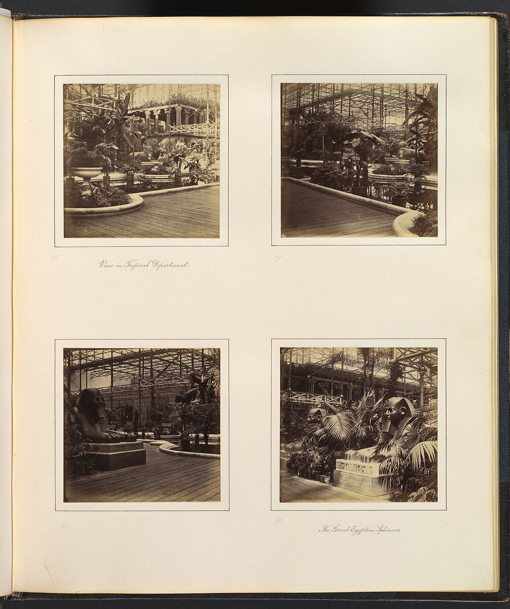 Views of the Crystal Palace, Attributed to Philip Henry Delamotte (British, 1821–1889), Albumen silver prints from glass negatives