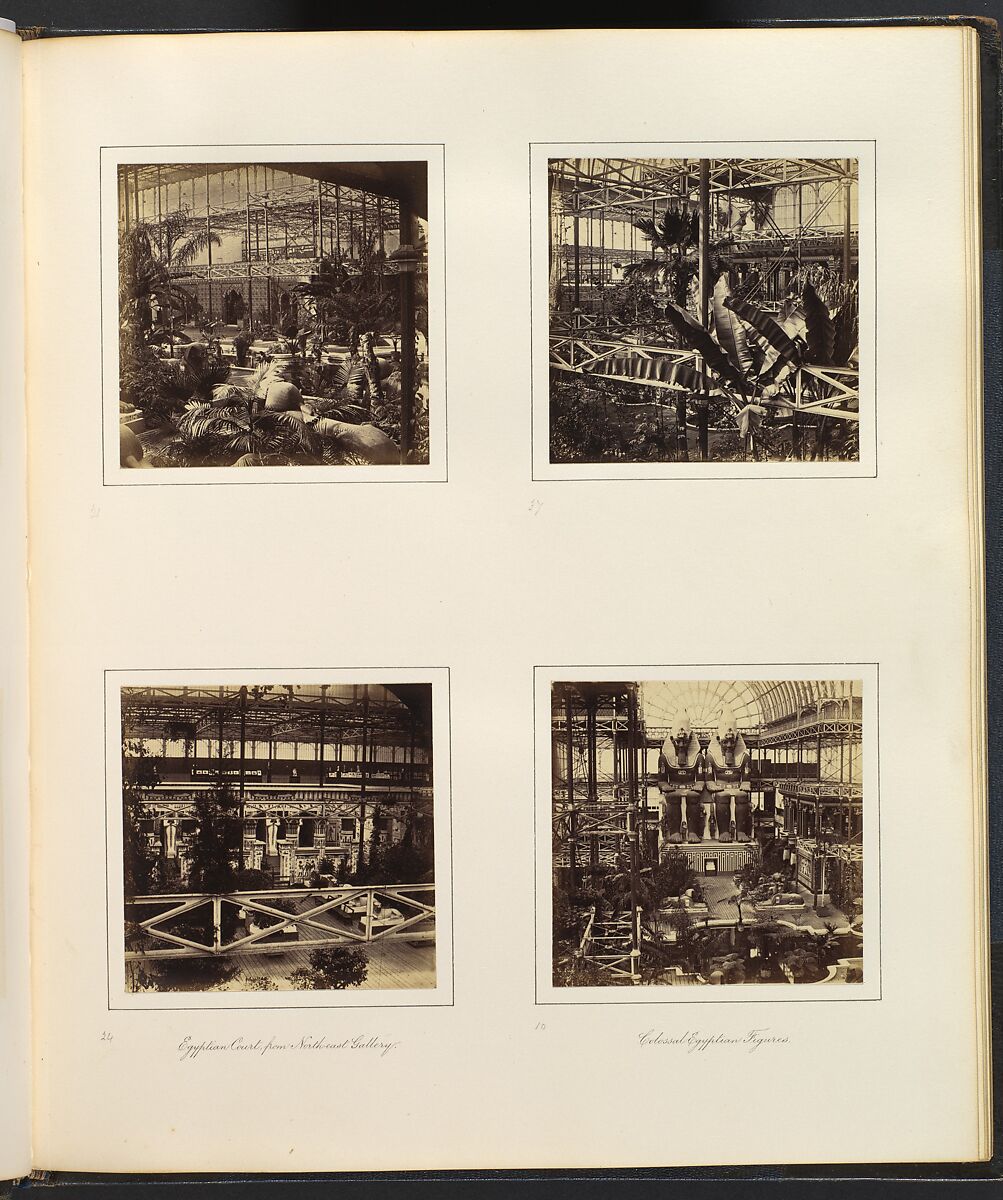 Views of the Crystal Palace, Attributed to Philip Henry Delamotte (British, 1821–1889), Albumen silver prints from glass negatives