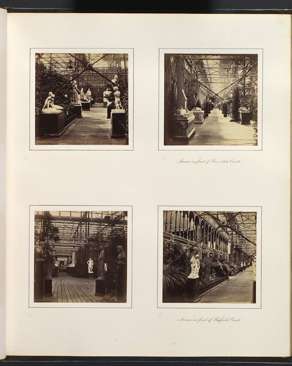 Views of the Crystal Palace, Attributed to Philip Henry Delamotte (British, 1821–1889), Albumen silver prints from glass negatives