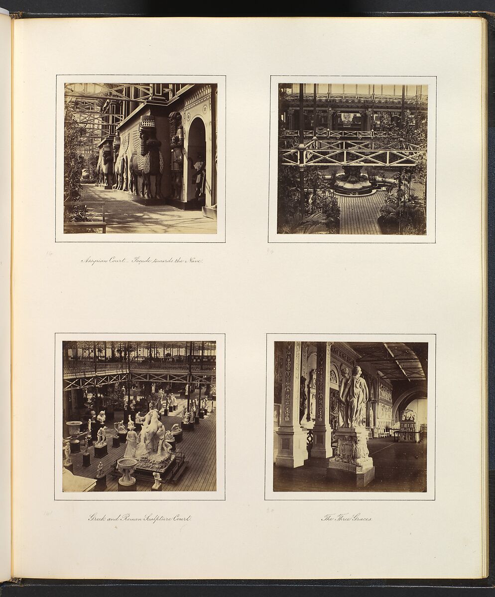 Views of the Crystal Palace, Attributed to Philip Henry Delamotte (British, 1821–1889), Albumen silver prints from glass negatives