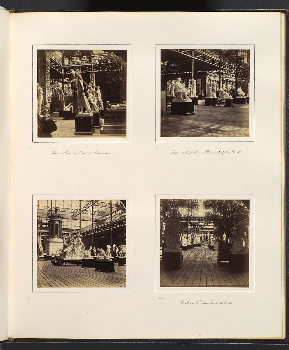 Views of the Crystal Palace, Attributed to Philip Henry Delamotte (British, 1821–1889), Albumen silver prints from glass negatives