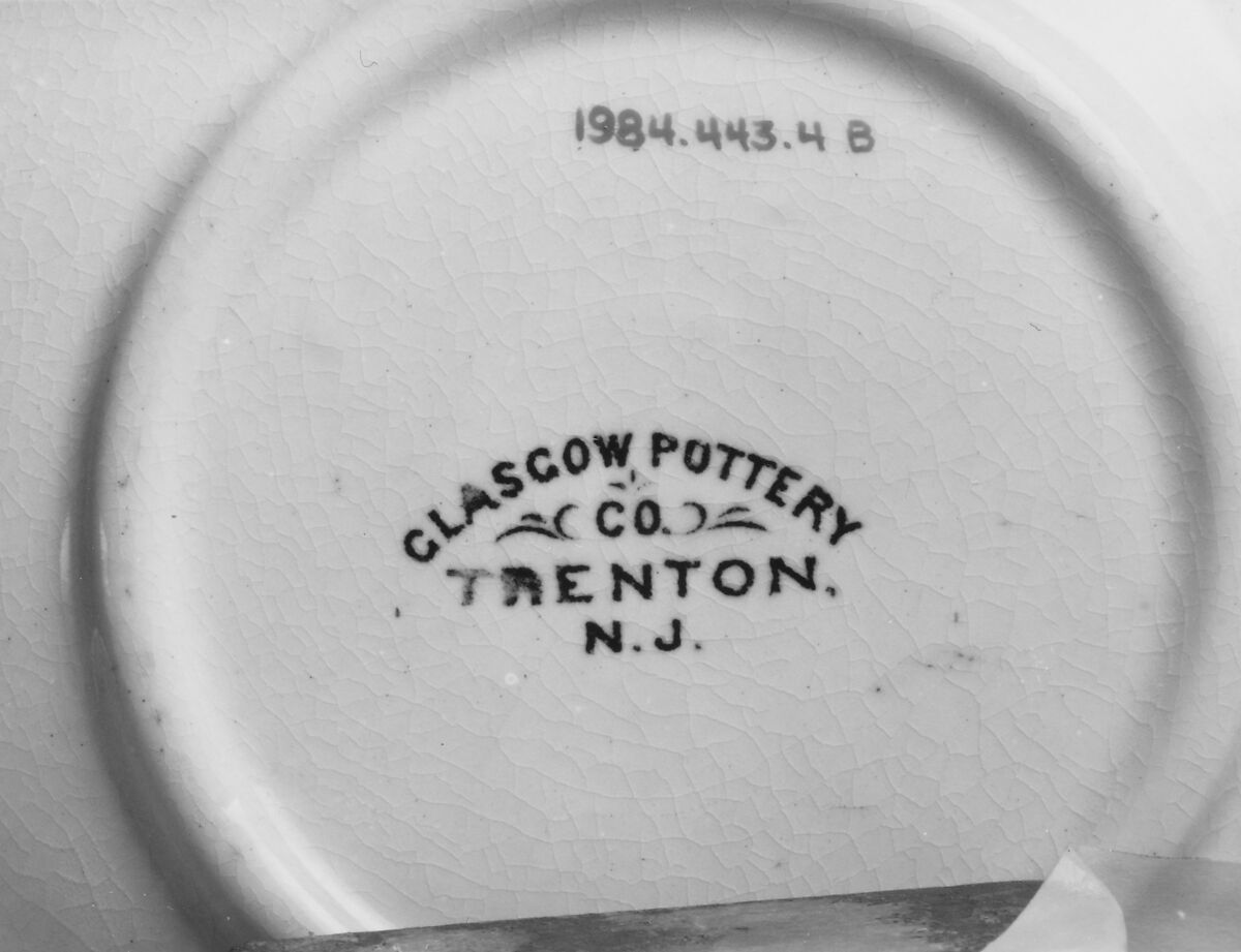 Cup and Saucer, Glasgow Pottery Company (1856–1906), Earthenware, American