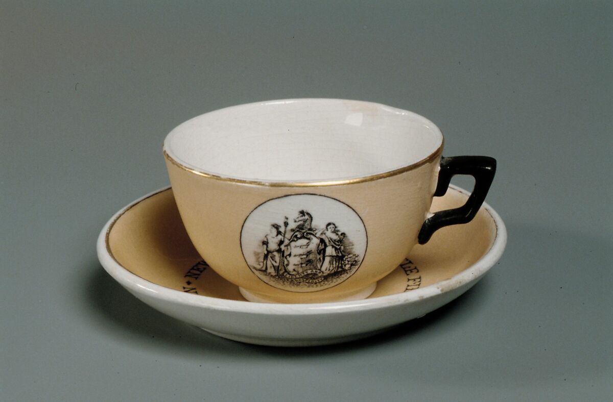 Glasgow Pottery Company Cup and Saucer American The Metropolitan