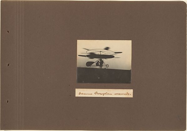 [Jacob Christian Hansen Ellehammer's Experiments in Early Aviation (1905-1919)], Jacob Christian Hansen Ellehammer (Danish, 1871–1946), Gelatin silver prints from glass negatives