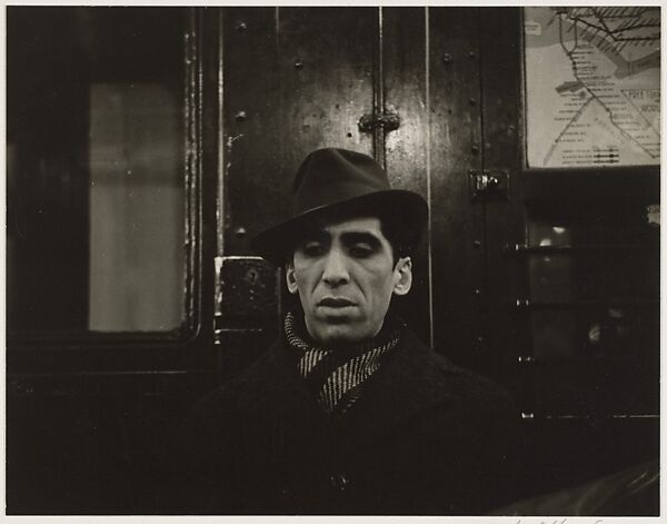 [Subway Passenger, New York], Walker Evans (American, St. Louis, Missouri 1903–1975 New Haven, Connecticut), Gelatin silver print 