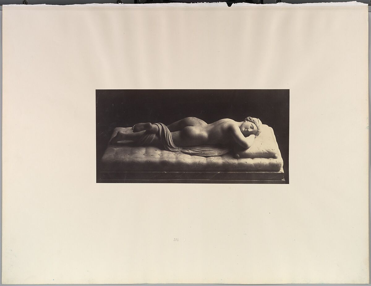 The Hermaphrodite, Robert Macpherson (British, Tayside, Scotland 1811–1872 Rome), Albumen silver print from glass negative 