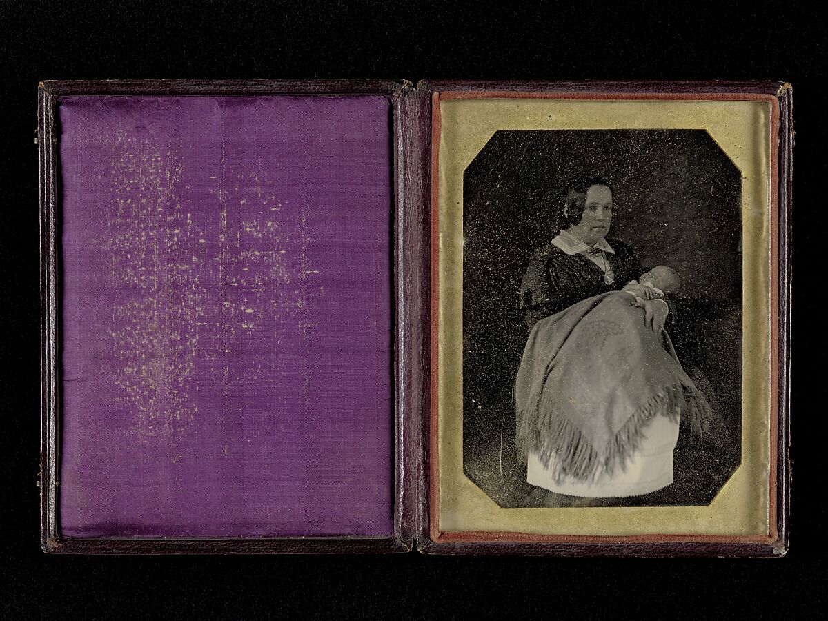 [Mrs. Thomas Ustick Walter and Her Deceased Child], W. &amp; F. Langenheim (American, active 1843–1874), Daguerreotype