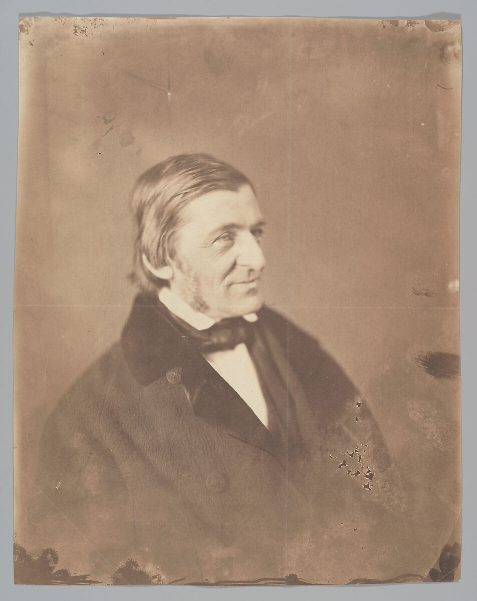 Ralph Waldo Emerson, Mathew B. Brady (American, born Ireland, 1823?–1896 New York), Salted paper print from glass negative 