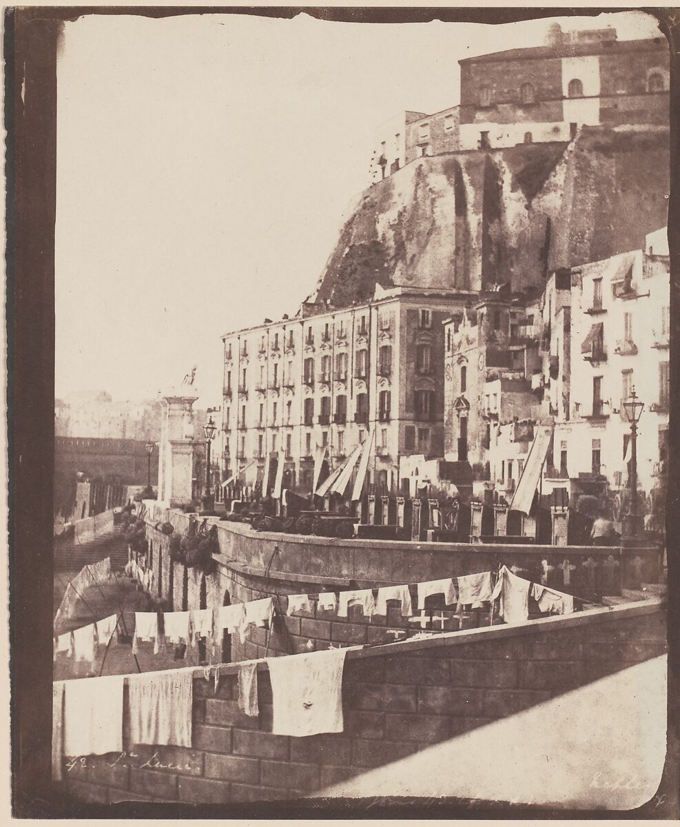 Santa Lucia, Naples, Calvert Richard Jones (British, Swansea, Wales 1802–1877 Bath, England), Salted paper prints from paper negatives