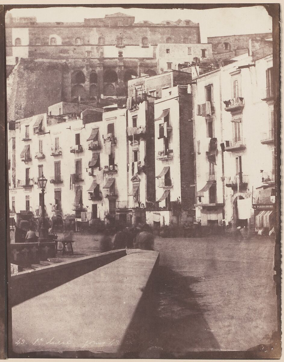 Santa Lucia, Naples, Calvert Richard Jones (British, Swansea, Wales 1802–1877 Bath, England), Salted paper prints from paper negatives