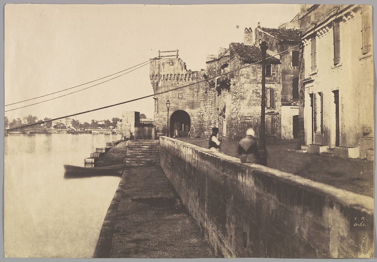 Arles, Porte des Châtaignes, Charles Nègre (French, 1820–1880), Salted paper print from a paper negative 