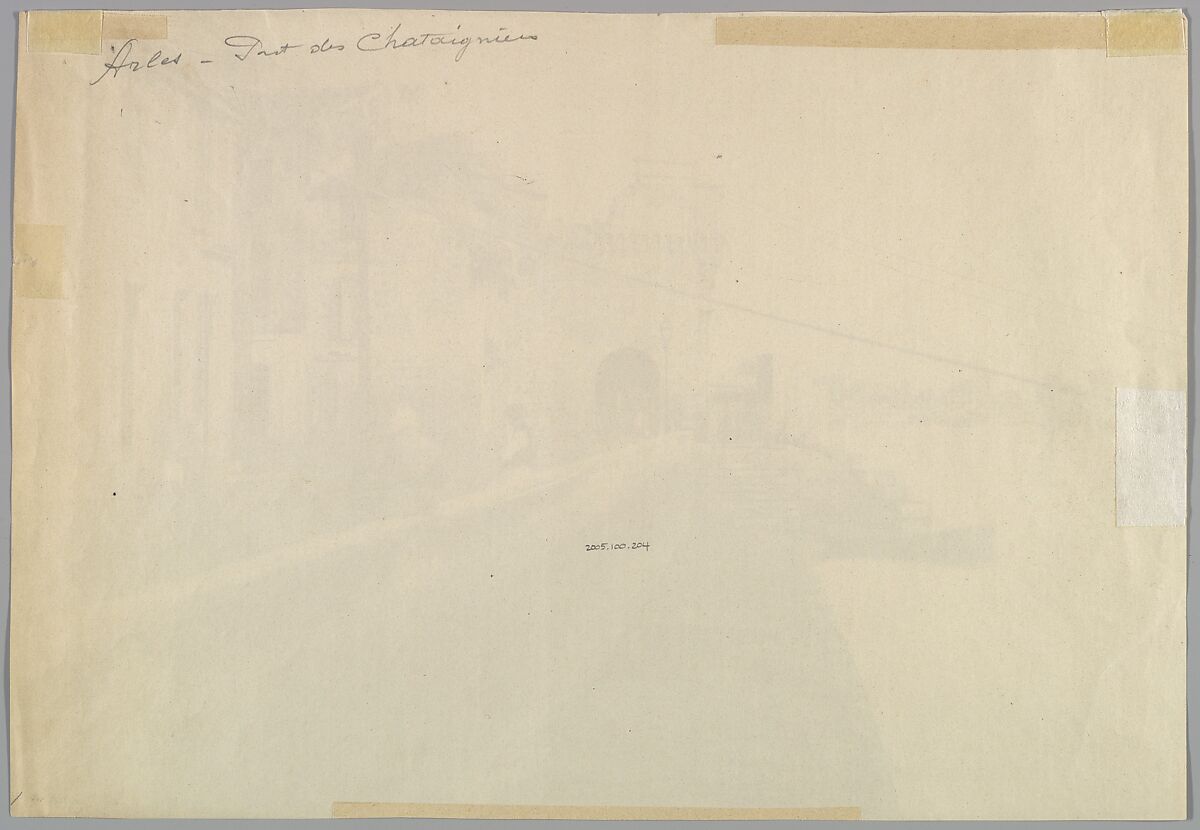 Arles, Porte des Châtaignes, Charles Nègre (French, 1820–1880), Salted paper print from a paper negative