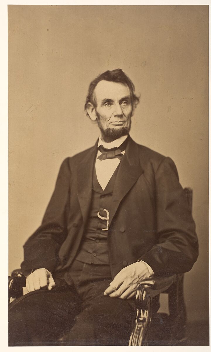 Abraham Lincoln, Anthony Berger (American, active 1860s), Albumen silver print from glass negative 