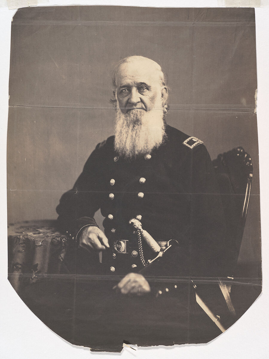 General Melancthon S. Wade, James Presley Ball, Sr. (American, Frederick County, Virginia 1825–Honolulu, Hawaii 1904), Salted paper print from glass negative 