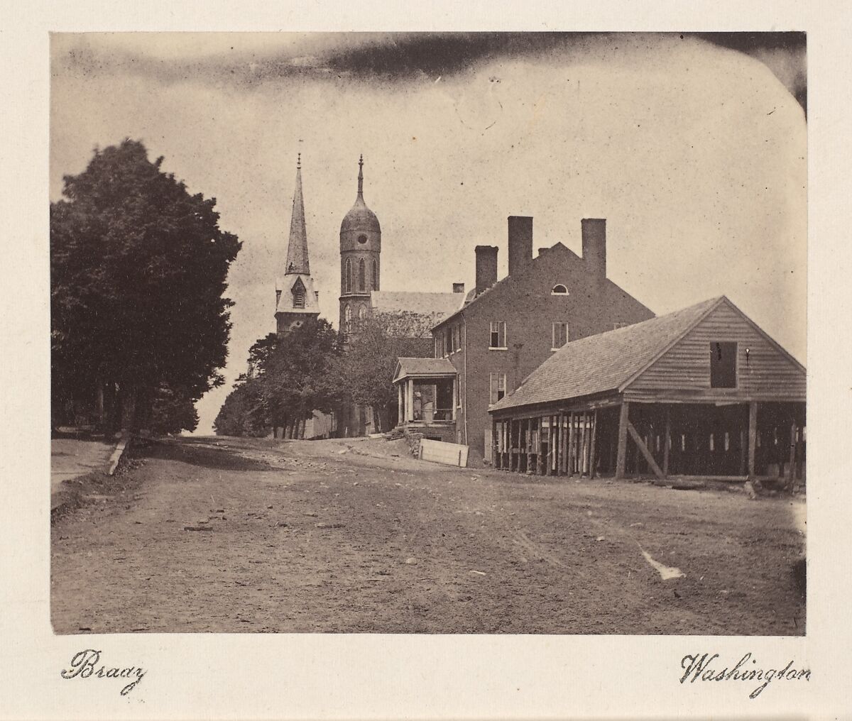 Second Corps Hospital, Washington, D.C., Mathew B. Brady (American, born Ireland, 1823?–1896 New York), Albumen silver print from glass negative 