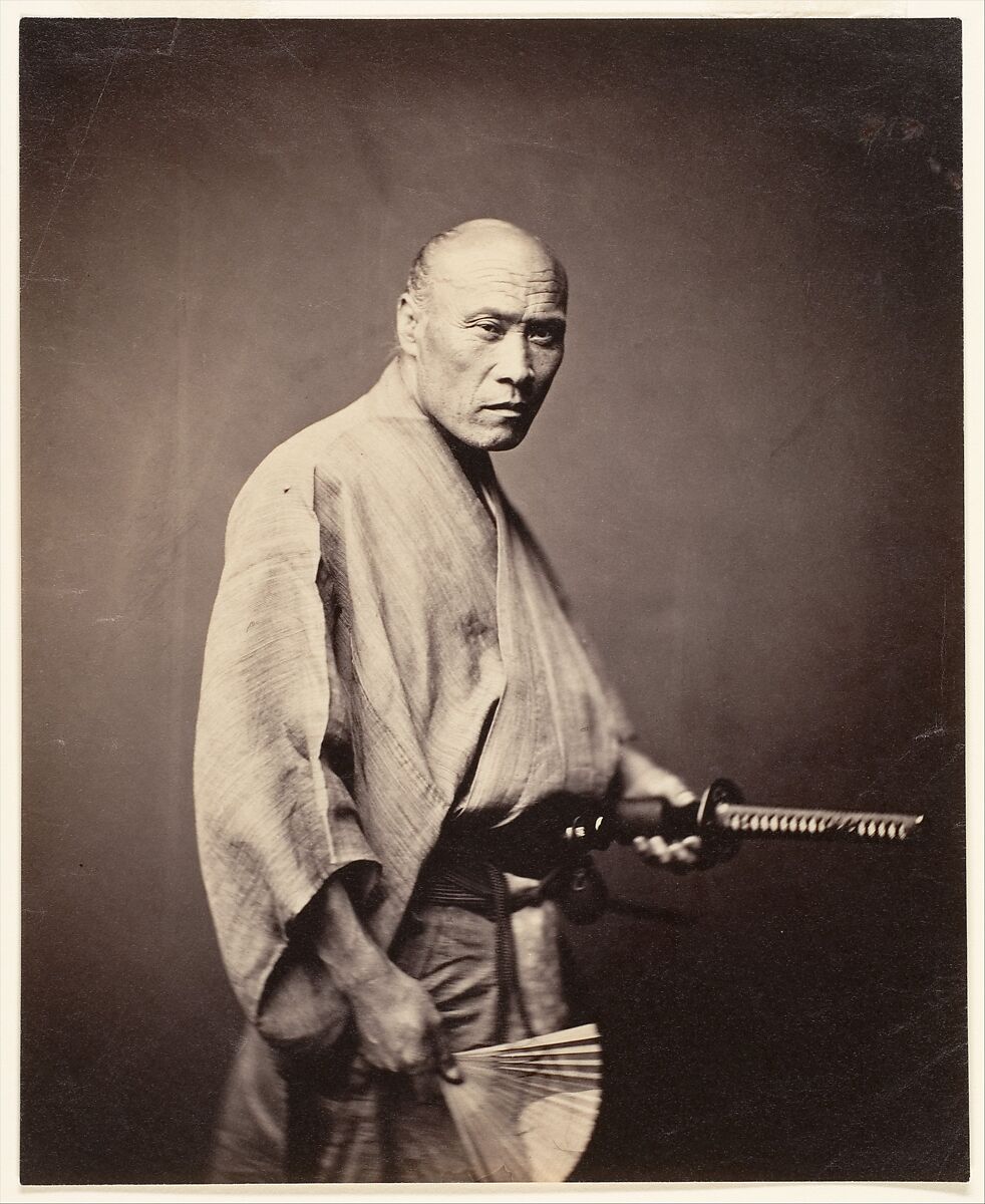 Samurai, Yokohama, Felice Beato (British (born Italy), Venice 1832–1909 Luxor), Albumen silver print from glass negative 