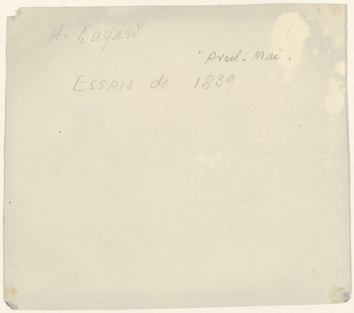 [Windmills, Montmartre], Hippolyte Bayard (French, 1801–1887), Salted paper print