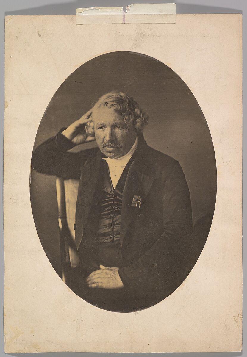 Louis-Jacques-Mandé Daguerre, John Jabez Edwin Mayall (British, Oldham, Lancashire 1813–1901 West Sussex), Albumen silver print from glass negative 