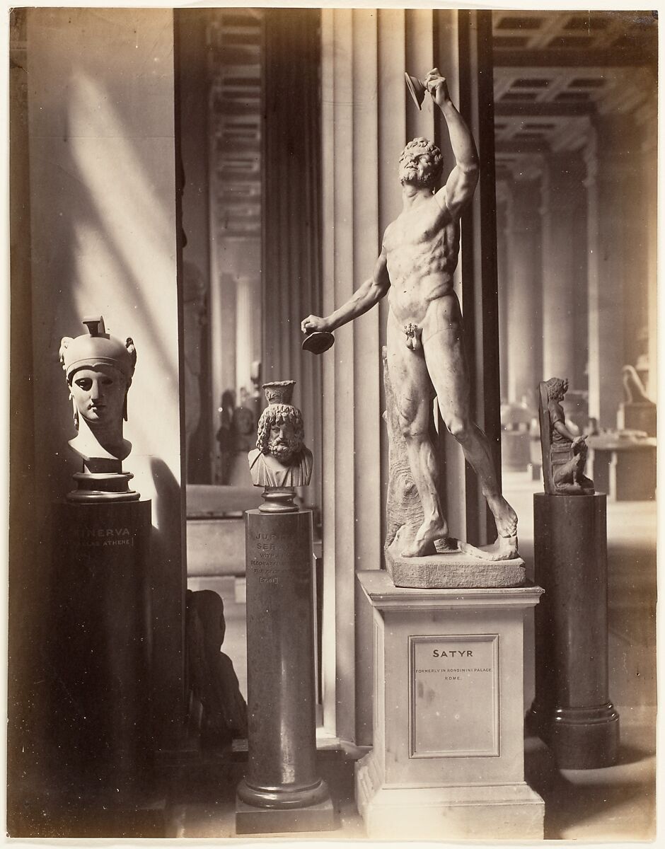 Satyr, British Museum, Stephen Thompson (British, active 1870s), Albumen silver print from glass negative 