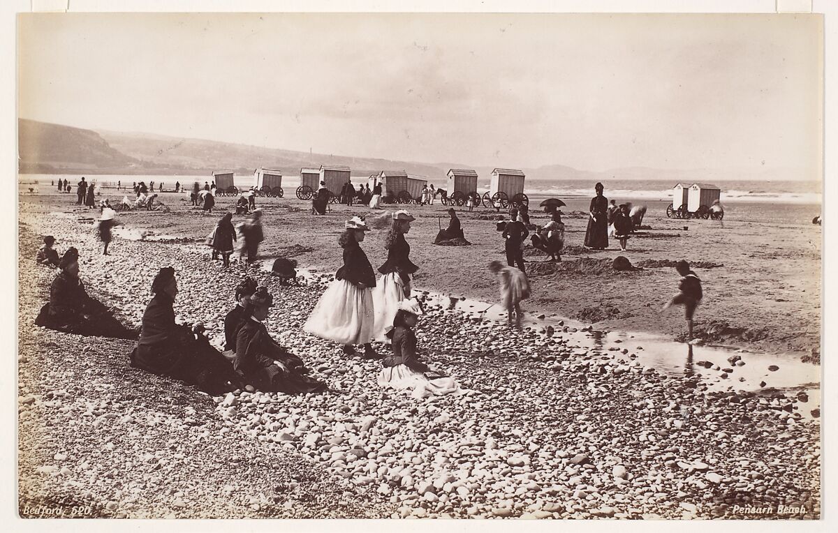 Pensarn Beach, Francis Bedford (British, London 1816–1894 London), Albumen silver print 