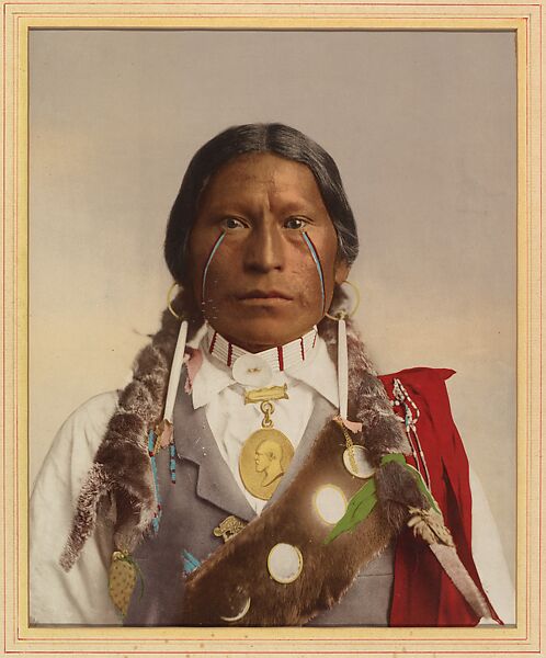 Chief James Garfield Velarde, William Henry Jackson (American, 1843–1942), Photochrom 