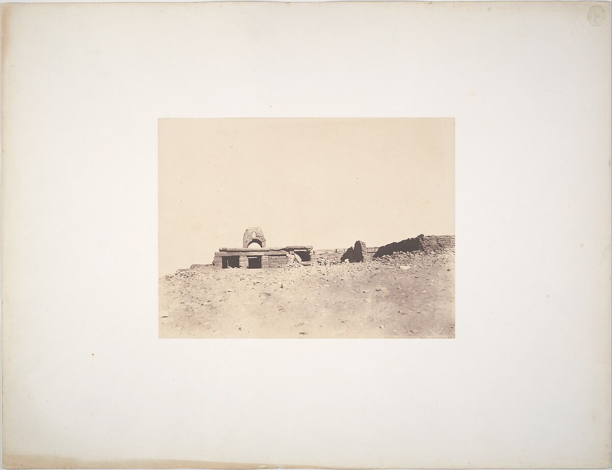 Amada, Temple, John Beasley Greene (American, born France, Le Havre 1832–1856 Cairo, Egypt), Salted paper print from paper negative