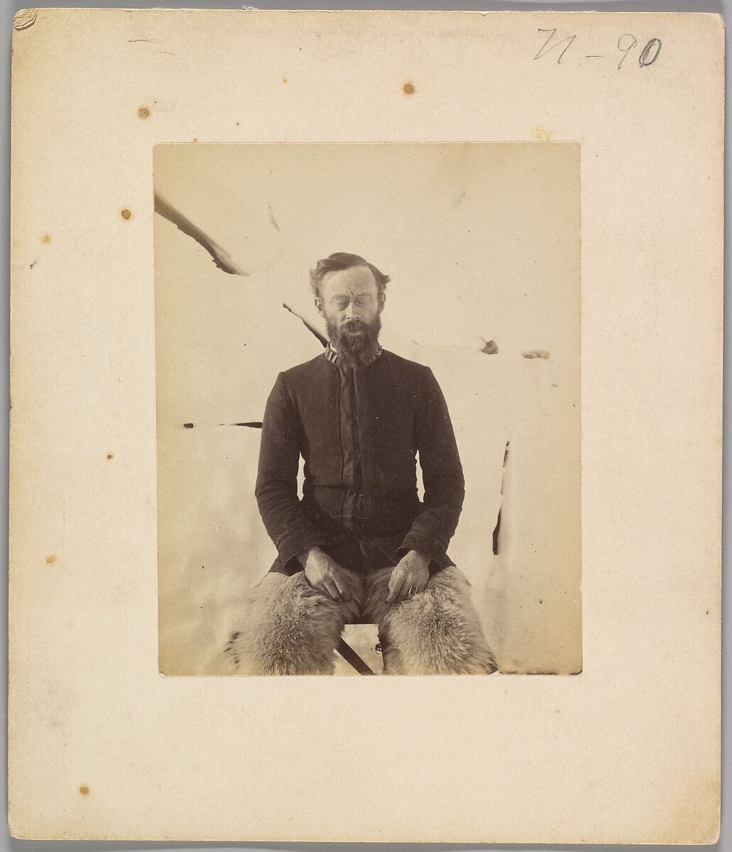 [Self-Portrait], Robert E. Peary (American, 1856–1920), Albumen silver print from glass negative 