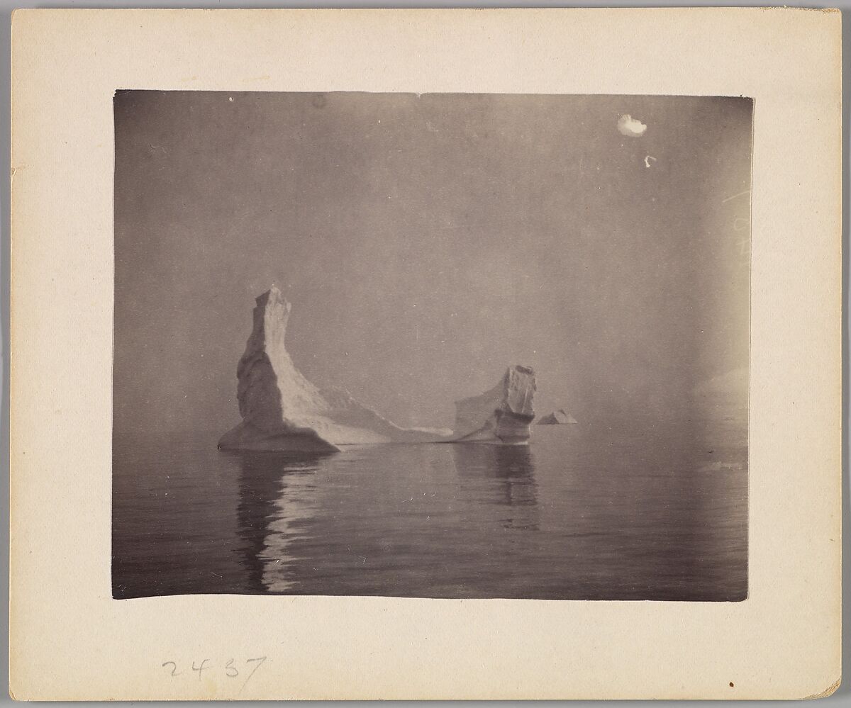 [Icebergs], Robert E. Peary (American, 1856–1920), Albumen silver print from glass negative 