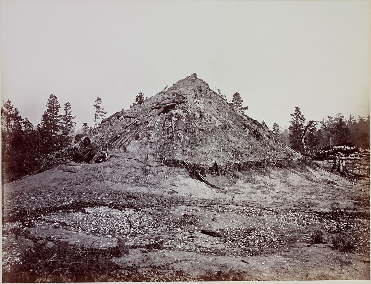 Indian Sweat House, Mendocino County, California, Carleton E. Watkins  American, Albumen silver print from glass negative