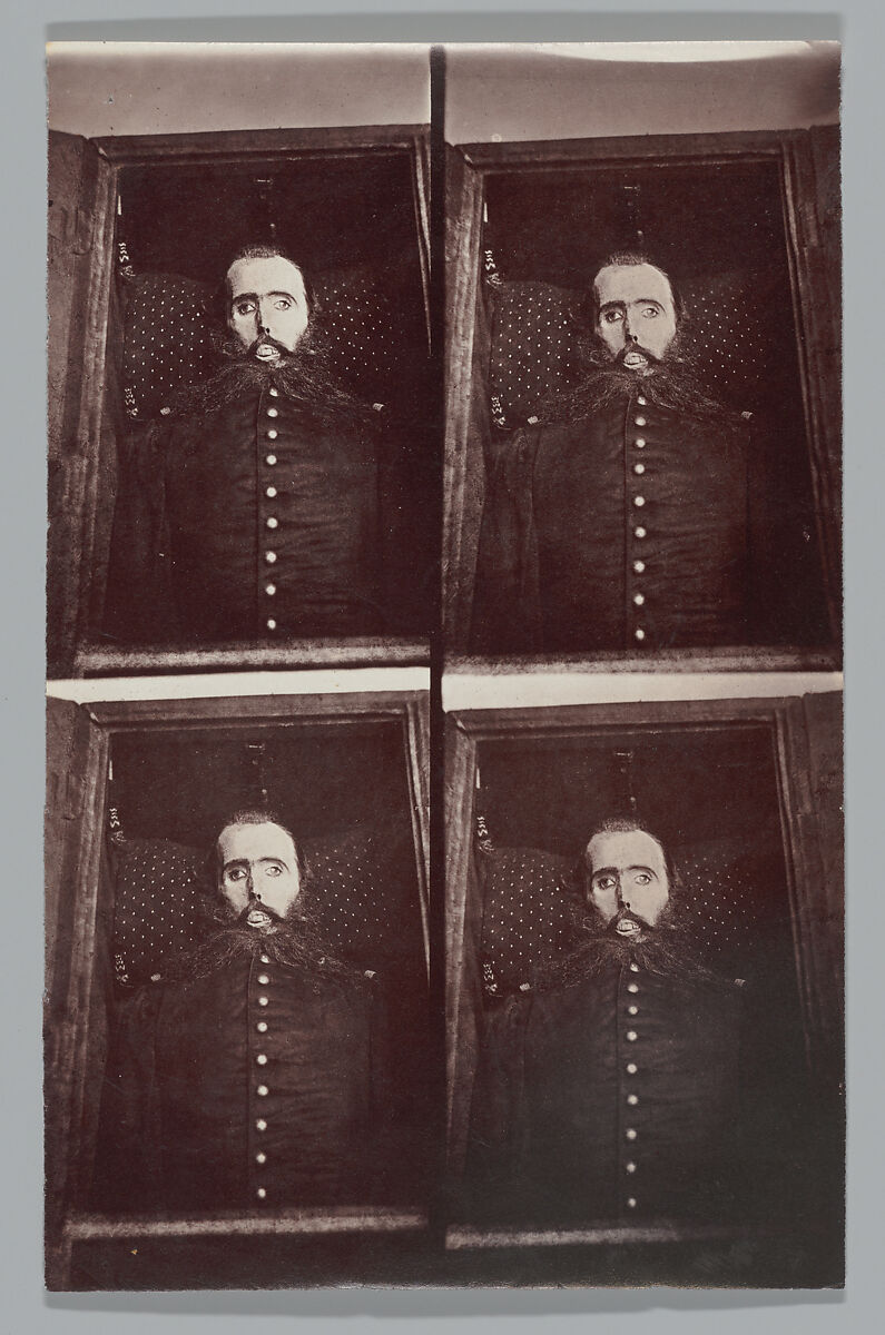 [Emperor Maximilian I in His Coffin], François Aubert (French, 1829–1906), Albumen silver print from glass negative 