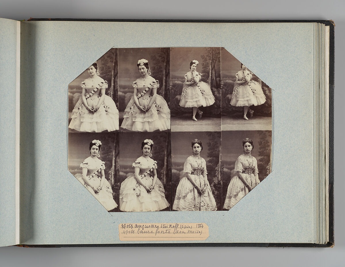 Theatre Danse IV 17, André-Adolphe-Eugène Disdéri (French, Paris 1819–1889 Paris), Albumen silver prints from glass negatives