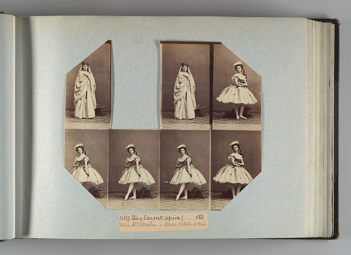 Theatre Danse IV 17, André-Adolphe-Eugène Disdéri (French, Paris 1819–1889 Paris), Albumen silver prints from glass negatives