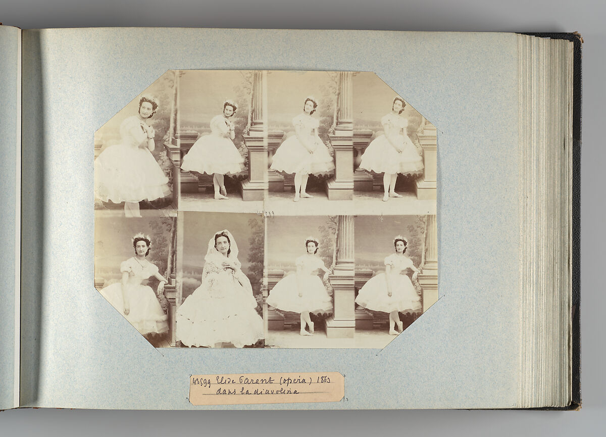 Theatre Danse IV 17, André-Adolphe-Eugène Disdéri (French, Paris 1819–1889 Paris), Albumen silver prints from glass negatives