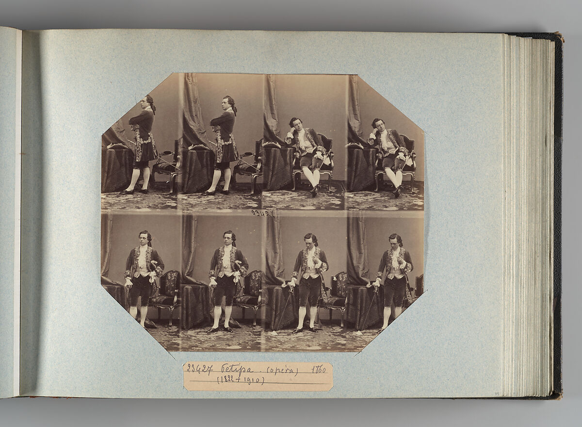 Theatre Danse IV 17, André-Adolphe-Eugène Disdéri (French, Paris 1819–1889 Paris), Albumen silver prints from glass negatives