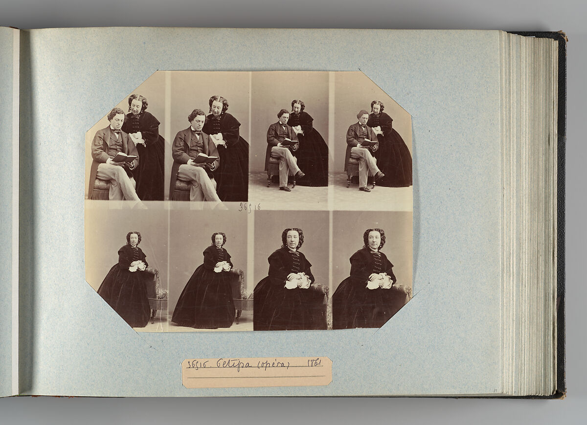 Theatre Danse IV 17, André-Adolphe-Eugène Disdéri (French, Paris 1819–1889 Paris), Albumen silver prints from glass negatives