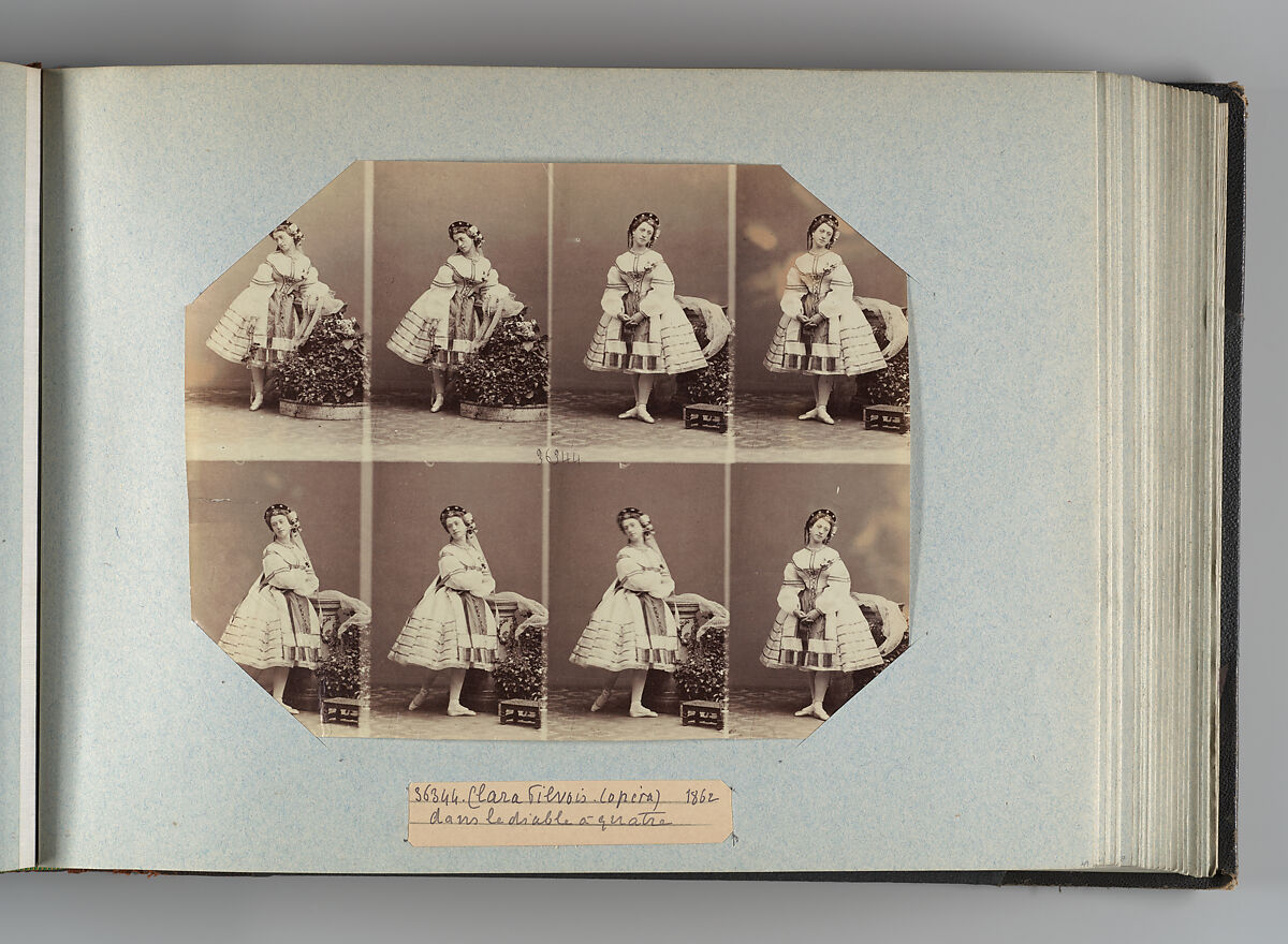 Theatre Danse IV 17, André-Adolphe-Eugène Disdéri (French, Paris 1819–1889 Paris), Albumen silver prints from glass negatives