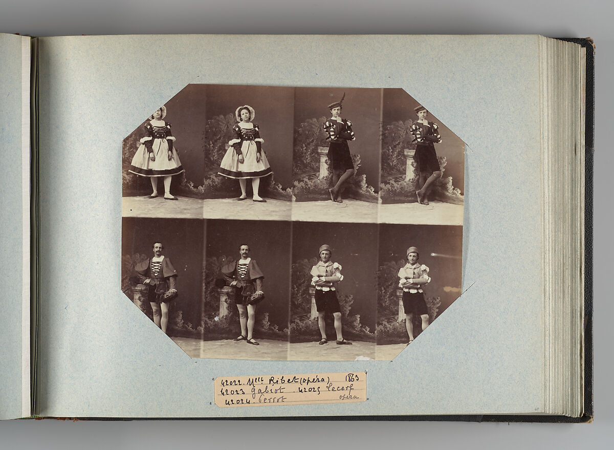 Theatre Danse IV 17, André-Adolphe-Eugène Disdéri (French, Paris 1819–1889 Paris), Albumen silver prints from glass negatives