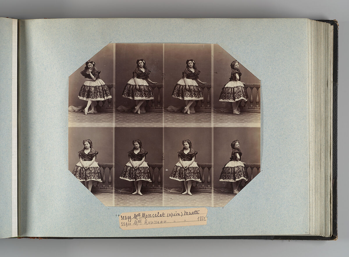 Theatre Danse IV 17, André-Adolphe-Eugène Disdéri (French, Paris 1819–1889 Paris), Albumen silver prints from glass negatives