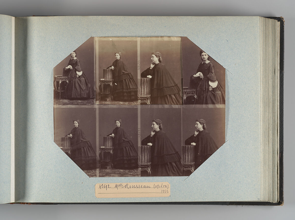Theatre Danse IV 17, André-Adolphe-Eugène Disdéri (French, Paris 1819–1889 Paris), Albumen silver prints from glass negatives