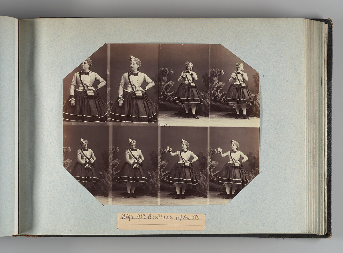 Theatre Danse IV 17, André-Adolphe-Eugène Disdéri (French, Paris 1819–1889 Paris), Albumen silver prints from glass negatives
